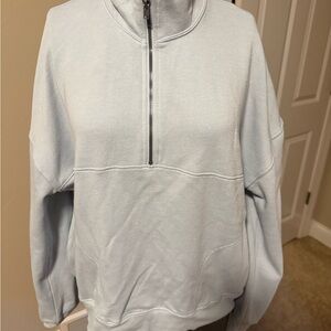 Light blue Half-Zip Pulloverb6